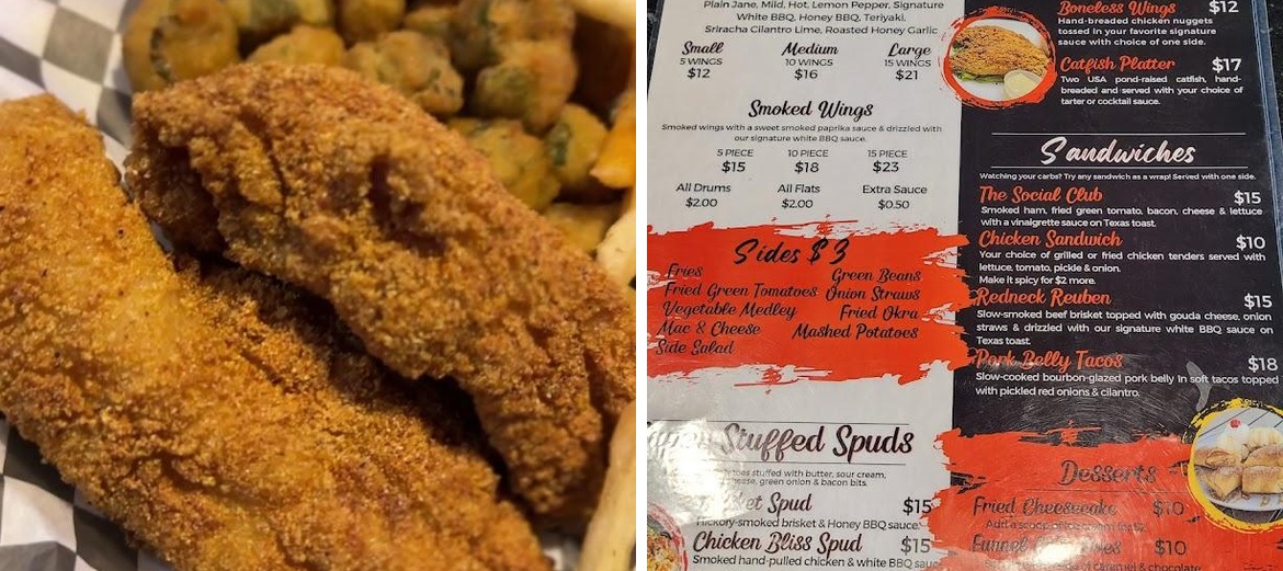 Trussville Social Menu